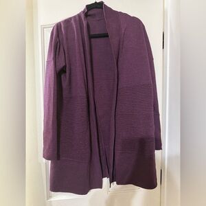 lululemon athletica Open-Front Longline Cardigan - Purple